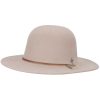 Bird & Feather Wool Felt Hat Putty color