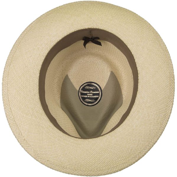 Panama Fedora by David Morgan, crown view