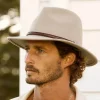 man wearing a Jackeroo Wool Felt Hat by Conner Hat