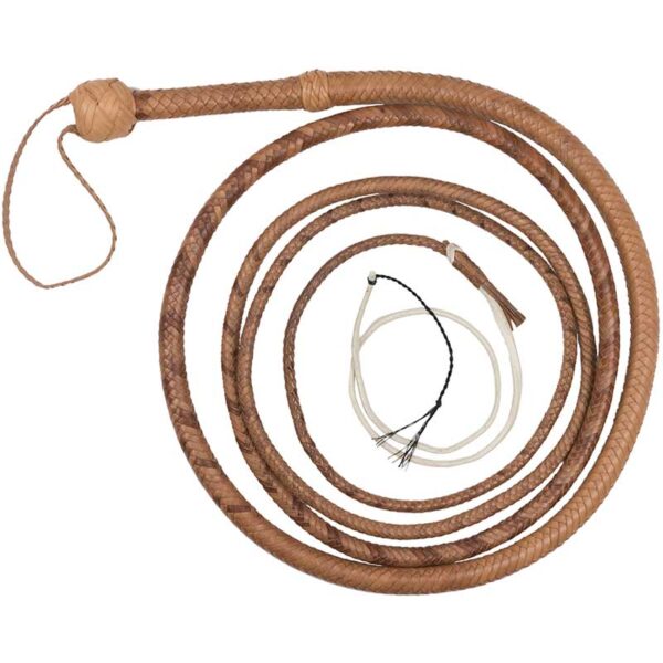 456-nat_lg8 Bullwhip 12 ft Natural Tan – Handmade Full-Grain Leather Bullwhip for Sale USA | BullwhipMaster