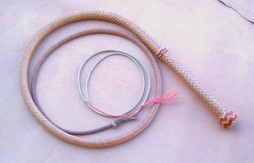 Bullwhip 10 ft Natural Tan – Handmade Leather Bullwhip for Sale
